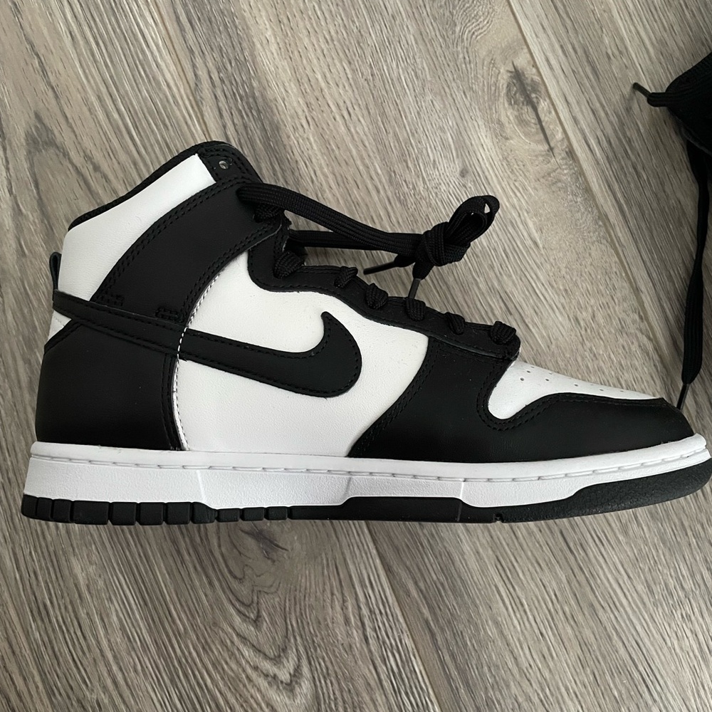Nike Black and White High-Top Sneakers